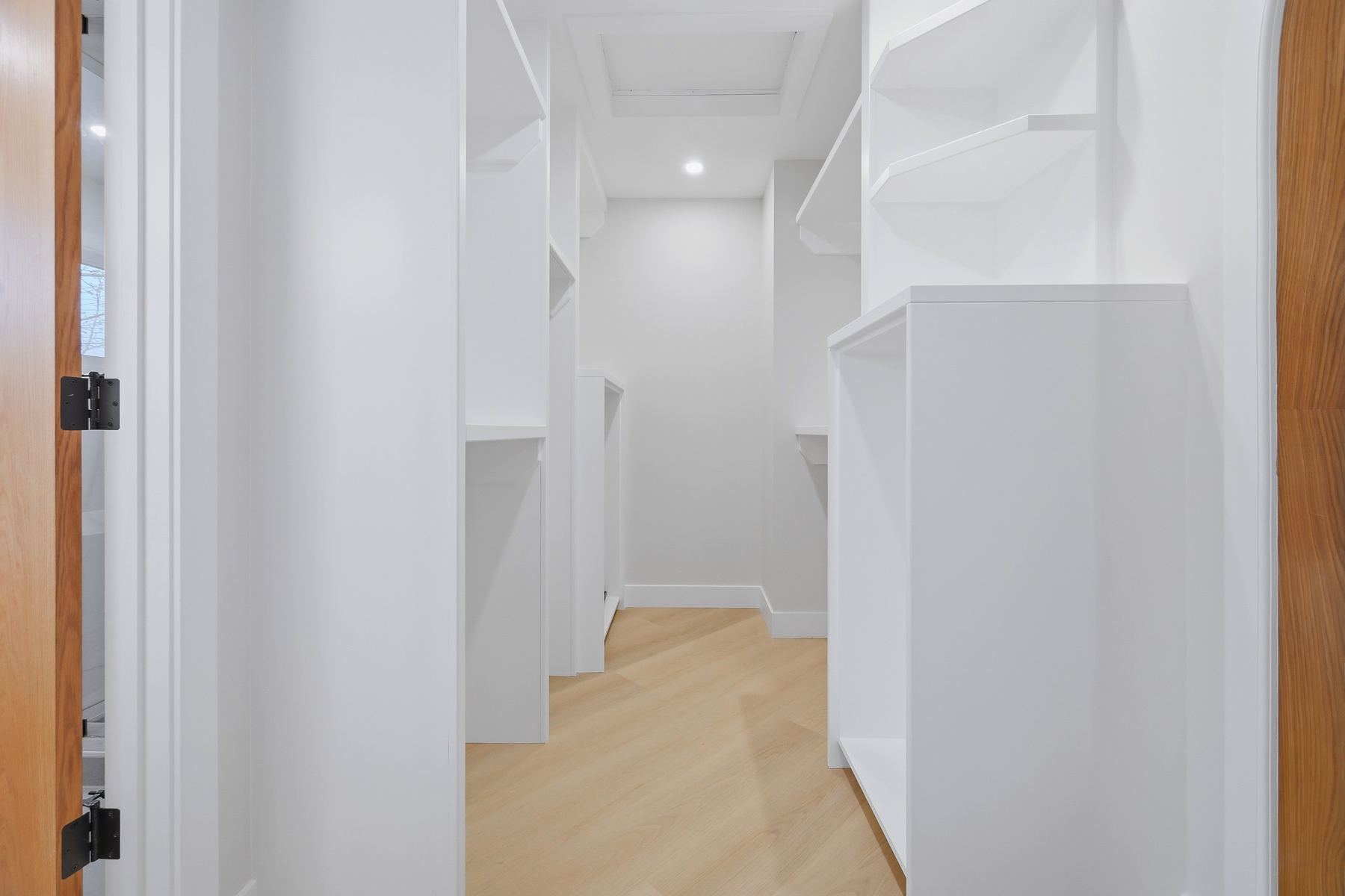 Walk-in closet with built-ins